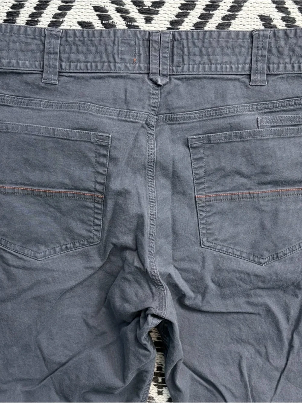 Howler Brothers Pants Men 35x32 (35x29) Frontside 5 Pocket Cordura Canvas Gray